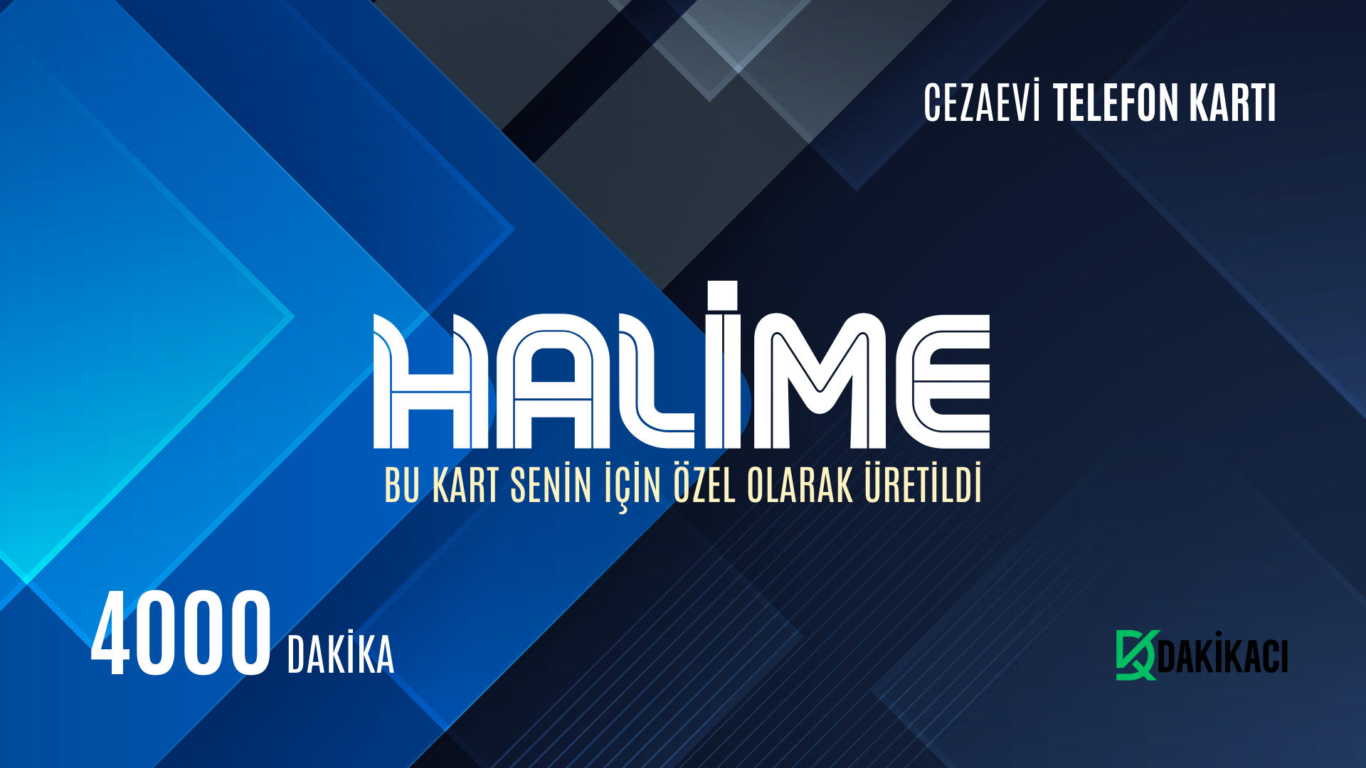 HALİME CEZAEVİ TELEFON KARTI